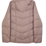 TOMMY HILFIGER Womens Taupe Jacket M Polyester Quilted Puffer Zip Up Hooded