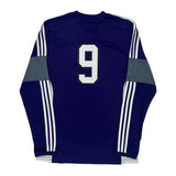 Phs Adidas Long Sleeve Football Shirt - Medium Blue Polyester