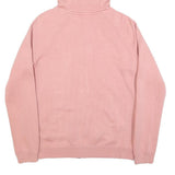 NIKE Mens Pink Full Zip Hoodie S Cotton Blend Lightweight Sweatshirt