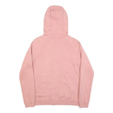NIKE Mens Pink Full Zip Hoodie S Cotton Blend Lightweight Sweatshirt