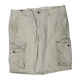 Gap Cargo Shorts - 38W 11L Beige Cotton