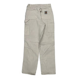 Carhartt Carpenter Trousers - 28W 31L Beige Cotton