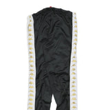 KAPPA Womens Joggers Black & White Slim Tapered M W28 L28 Logo Tape