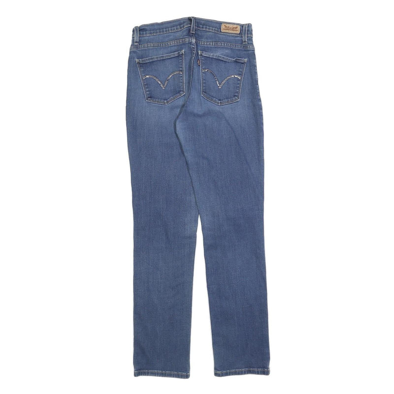 LEVI'S 512 Tapered Womens Jeans Blue Slim Denim W28 L30 Stylish Stretch