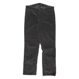 CALVIN KLEIN JEANS Womens Cotton Blend Black Regular Straight Trousers W32 L29