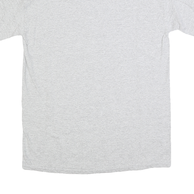 GILDAN Mens Grey Sanderson University Graphic T-Shirt M Short Sleeve Crew Neck