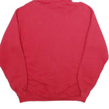 LEE Mens Red Zip Up Hoodie L Prado View Graphic Pocket Casual Cotton Blend