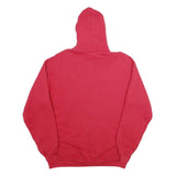 LEE Mens Red Zip Up Hoodie L Prado View Graphic Pocket Casual Cotton Blend