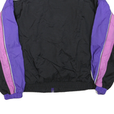 ALGONQUIN Mens Purple & Pink & Black Zip Jacket L Polyester Blend Colourblock