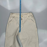 Carhartt Carpenter Trousers - 28W 31L Beige Cotton