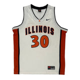 Illinois Nike Jersey - Large White Polyester