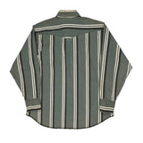Wrangler Striped Shirt - 2XL Gray Cotton