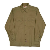 Dickies Shirt - Large Khaki Cotton Blend