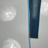 Levis Slim Fit Jeans - 28W 30L Blue Cotton