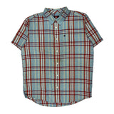 Quiksilver Checked Short Sleeve Shirt - XL Multicoloured Cotton