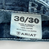 Ariat Boot Cut Jeans - 38W 30L Blue Cotton