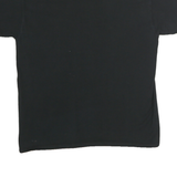 CHAMPION Mens Black Graphic T-Shirt M Short Sleeve Crew Neck Logo Print