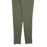 TOMMY HILFIGER Womens Cotton Blend Green Slim Tapered Trousers W30 L33 Stylish