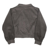 SUGAR SHACK Womens Grey & Brown Button Jacket 2XL Polyester Blend Corduroy