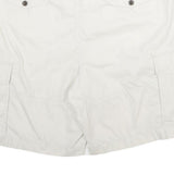 CHAPS Mens White Casual Cargo Shorts XL W38 Cotton Blend Relaxed Fit