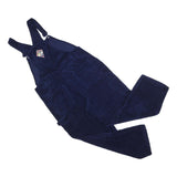 LOONEY TUNES Womens Navy Blue Cotton Blend Corduroy Dungarees L W36 L28 Classic