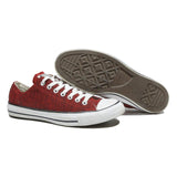 CONVERSE Chuck Taylor All Star Mens Low Top Trainers Red Canvas UK 8.5 Classic