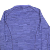 THE NORTH FACE Womens Purple Patterned Jumper 1/4 Zip Basic Knit XL Outdoor