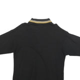 FILA Mens Black & Yellow Short Sleeve Polo Shirt XL Cotton Blend Classic Sporty