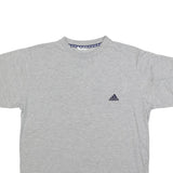 ADIDAS Mens Grey Classic T-Shirt M Short Sleeve Crew Neck Cotton Blend Sport