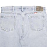 WRANGLER Mens Denim Blue Cotton Casual Shorts L W36 Printed Logo