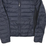 DIESEL Womens Navy Blue Jacket S Polyester Blend Puffer Zip Up Lightweight