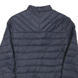 DIESEL Womens Navy Blue Jacket S Polyester Blend Puffer Zip Up Lightweight