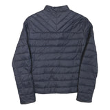 DIESEL Womens Navy Blue Jacket S Polyester Blend Puffer Zip Up Lightweight