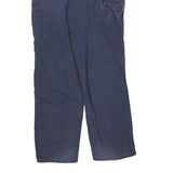 CARHARTT Mens Cotton Blend Navy Blue Regular Fit Straight Leg Trousers W34 L34