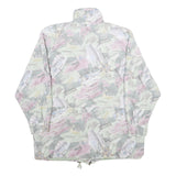 CHARLES VOGELE Womens Grey & Pink Print Jacket 2XL Polyester Zip Casual