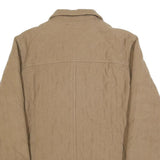 BOGNER Womens Beige Quilted Jacket L Button Closure Regular Fit Classic Style