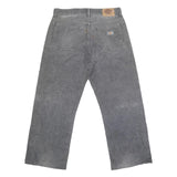 DICKIES Mens Cotton Blend Grey Regular Straight Trousers W34 L27 Workwear