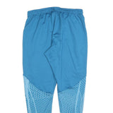 NIKE Womens Joggers Blue & Light Blue L W30 L30 Polyester Blend Slim Tapered