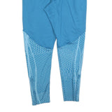 NIKE Womens Joggers Blue & Light Blue L W30 L30 Polyester Blend Slim Tapered