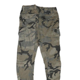 FSBN Mens Slim Cotton Blend Camouflage Slim Tapered Trousers W30 L29
