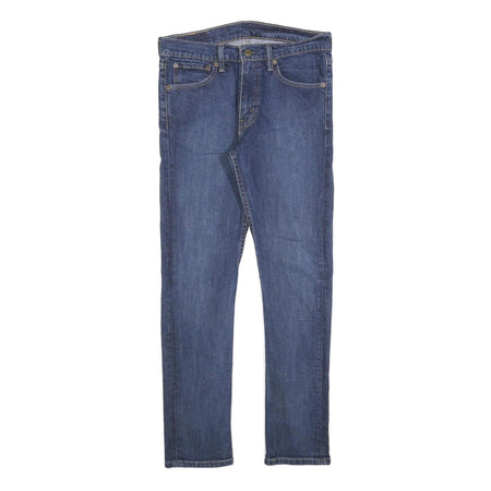 LEVI'S 510 Mens Jeans Blue Slim Skinny Denim Medium W32 L30 Slim Fit Zip