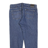 LEE Mens Regular Fit Blue Denim Classic Jeans W38 L30 Zip Cotton Blend