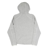 COLUMBIA Womens Grey Cotton Blend Jacket L Hooded Zip Casual Outdoor