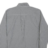 CHAPS Mens Black & White Check Shirt M Button-Down Collar Long Sleeve Casual