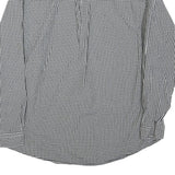 CHAPS Mens Black & White Check Shirt M Button-Down Collar Long Sleeve Casual