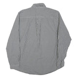 CHAPS Mens Black & White Check Shirt M Button-Down Collar Long Sleeve Casual