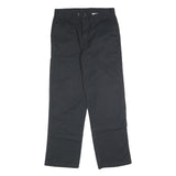 DICKIES Mens Cotton Blend Black Regular Straight Trousers W32 L32 Workwear