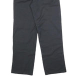 DICKIES Mens Cotton Blend Black Regular Straight Trousers W32 L32 Workwear