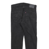 LEVI'S 502 Mens Black Slim Jeans Denim W31 L27 Stylish Zip Closure