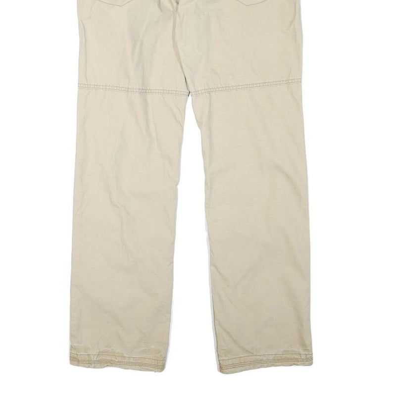 SCOTCH VINTAGE Mens Cotton Blend Beige Regular Fit Straight Leg Trousers W38 L33